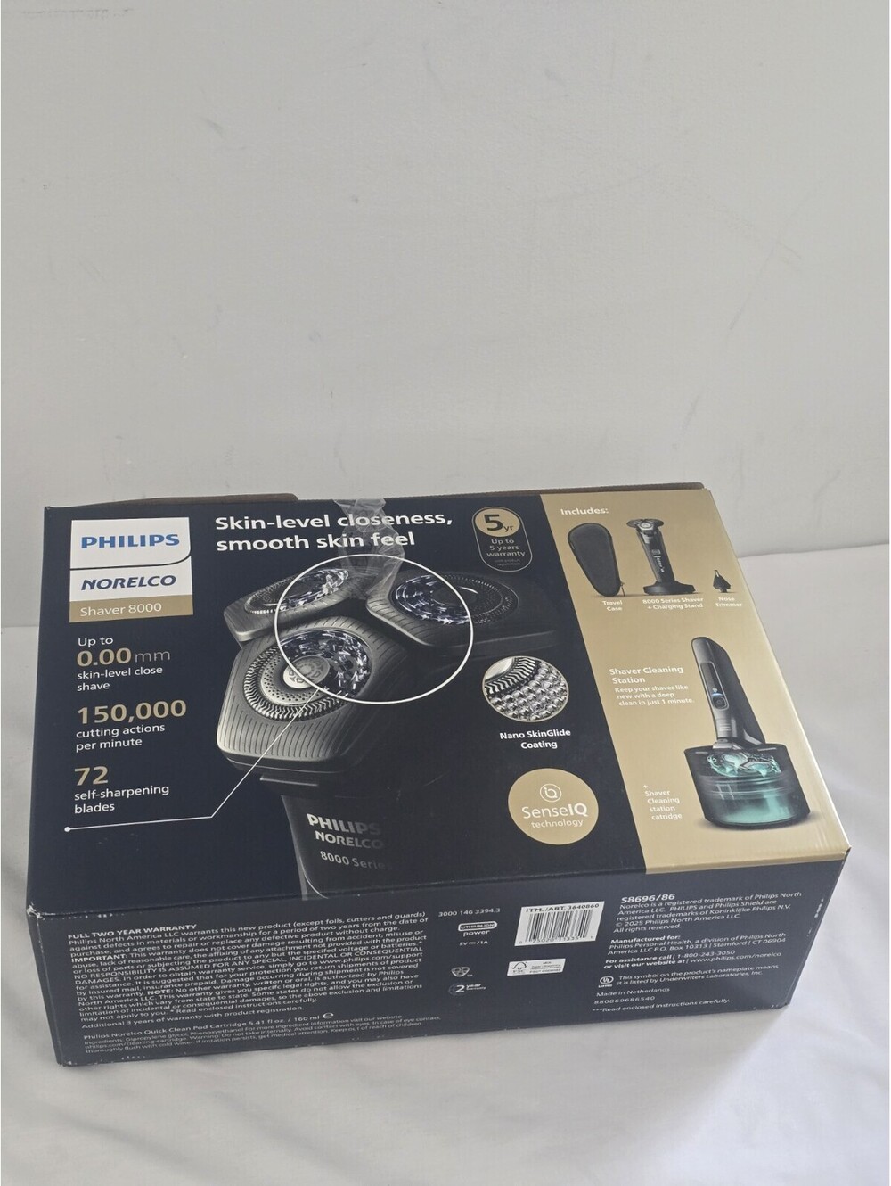Philips Norelco Shaver 8000 Wet Dry SenseIQ Electric Shaver Trimmer OEM
